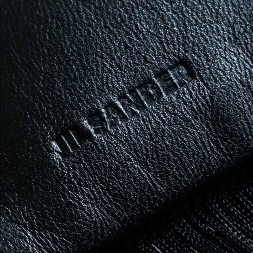 Jil Sander Designer Black Leather Tassle Fringe Unique Smooth Bag Handbag Should - Picture 13 of 16